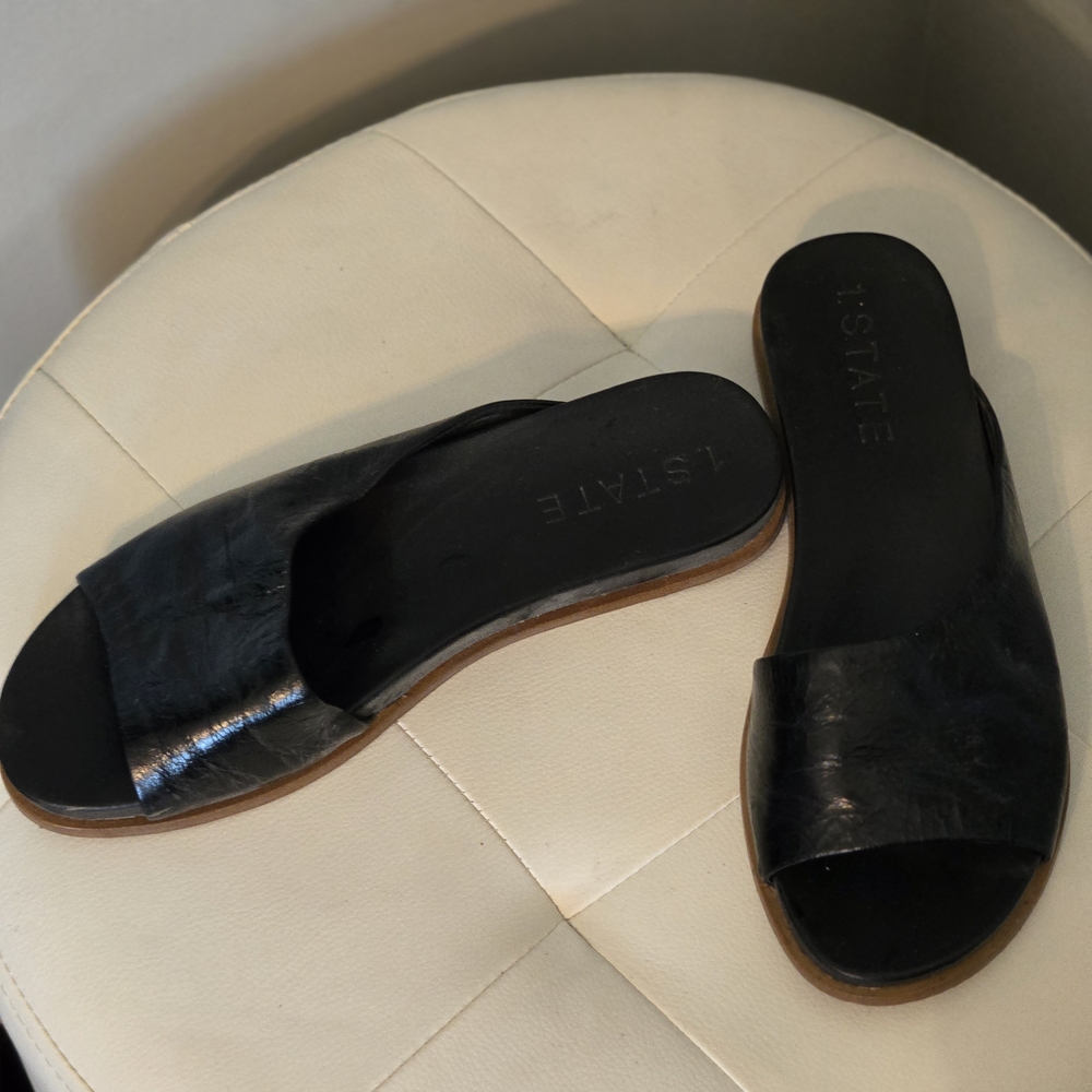 1. State Black Women's Slide Sandals